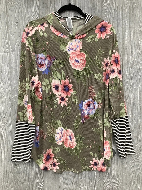 Smart Comfort Top Long Sleeve By Honeyme In Multi-colored, Size: Xxl