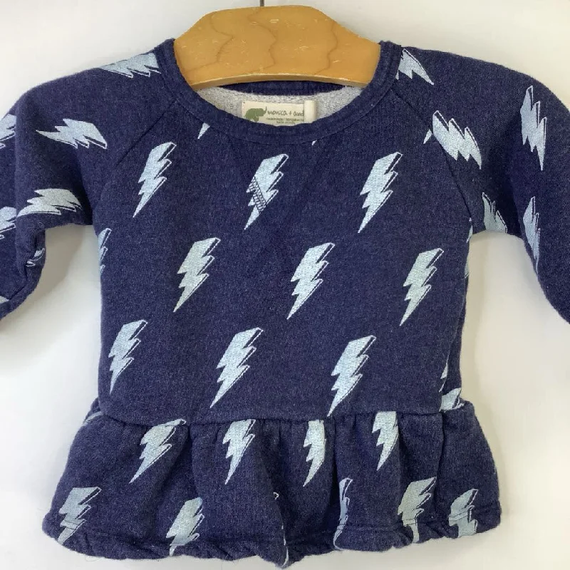 Comfortable Series Size 12-18m: Monica + Andy Dark Blue/Lightning Symbols Comfy Long Sleeve T-Shirt Comfortable Series Size 12-18m: Monica + Andy Dark Blue/Lightning Symbols Comfy Long Sleeve T-Shirt