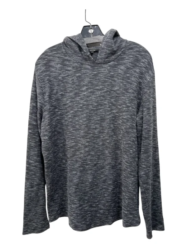 Comfortable Mind Vince Size M Dark Gray Cotton Blend Washed Hoodie Men's Long Sleeve Shirt Comfortable Mind Vince Size M Dark Gray Cotton Blend Washed Hoodie Men's Long Sleeve Shirt