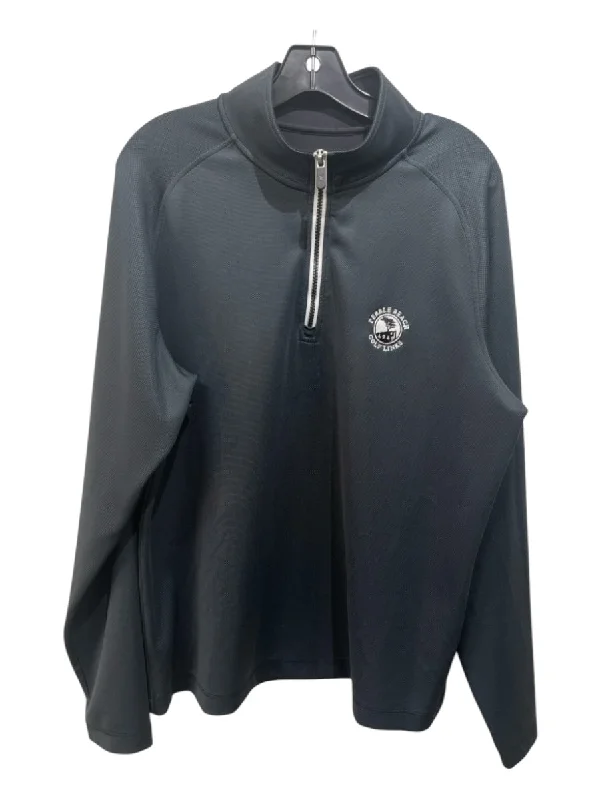 Urban Style Fairway & Greene Size L Dark Gray Synthetic Solid Quarter Zip Long Sleeve Shirt Urban Style Fairway & Greene Size L Dark Gray Synthetic Solid Quarter Zip Long Sleeve Shirt