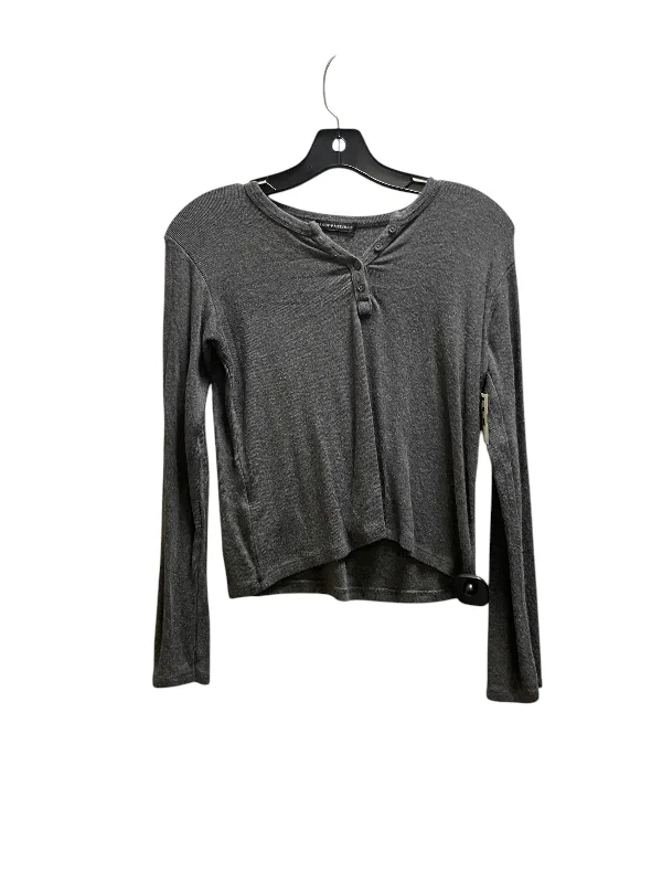 Chic Comfort Top Long Sleeve By Brandy Melville In Grey, Size: S