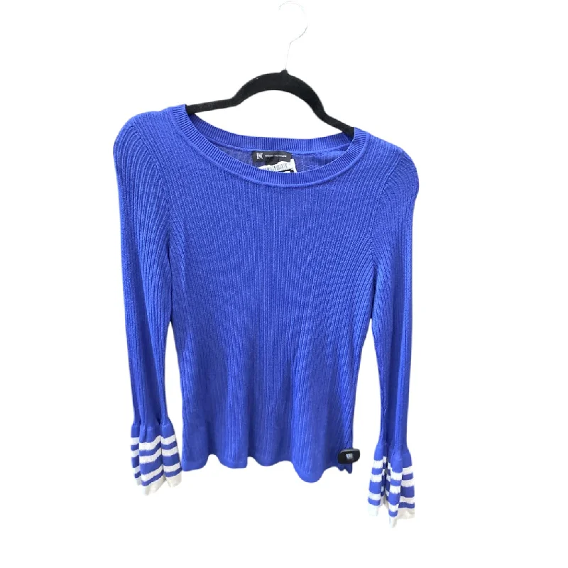Relaxed Chic Top Long Sleeve By Inc In Blue, Size: S