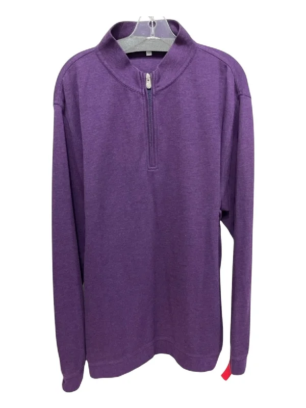 Editorial Design Peter Millar Size XXL Purple Cotton Blend Solid Sweatshirt Long Sleeve Shirt Editorial Design Peter Millar Size XXL Purple Cotton Blend Solid Sweatshirt Long Sleeve Shirt