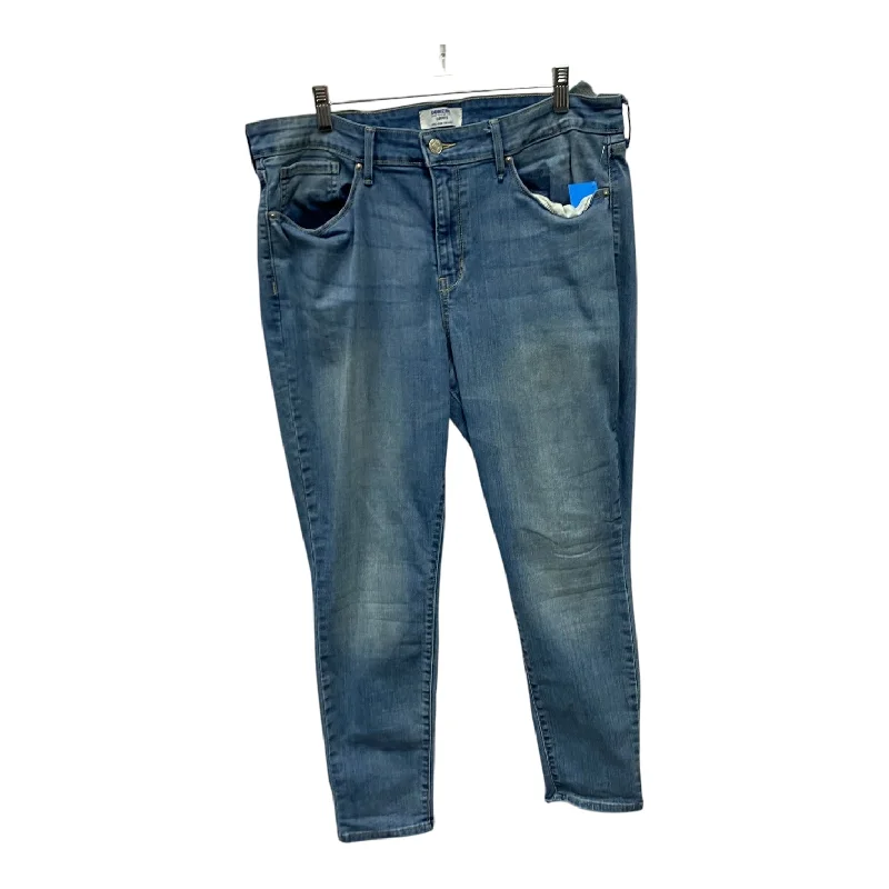 Lounge Chic Jeans Skinny By Denizen By Levis In Blue Denim, Size:18