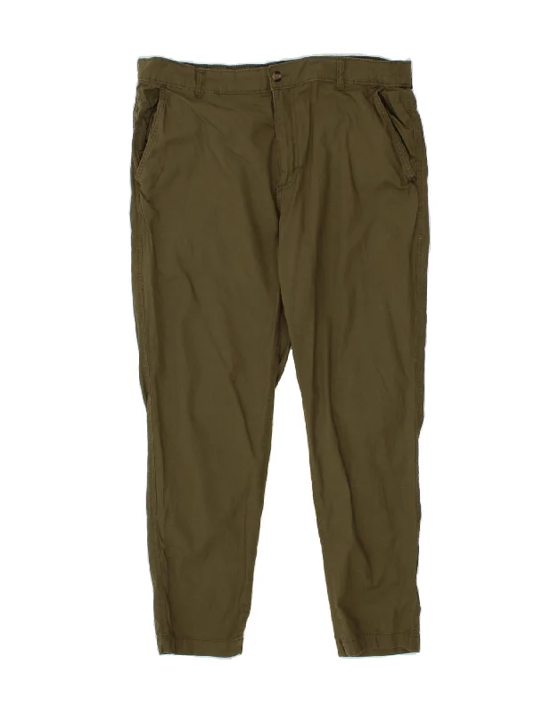 Smart Casuals EDDIE BAUER Mens Slim Chino Trousers W40 L30 Khaki