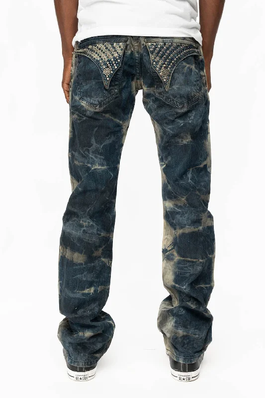 Breezy Comfort KILLER FLAP STRAIGHT LEG JEANS WITH FULL CRYSTALS IN SATURN SPECIALTY WASH Breezy Comfort KILLER FLAP STRAIGHT LEG JEANS WITH FULL CRYSTALS IN SATURN SPECIALTY WASH