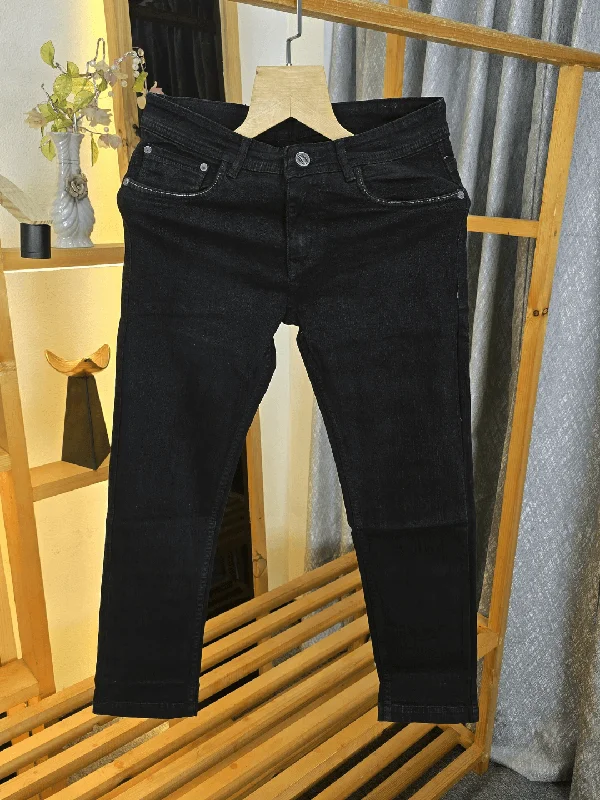 Soft Clothing Mensoo Get The Splash Of Black Jeans