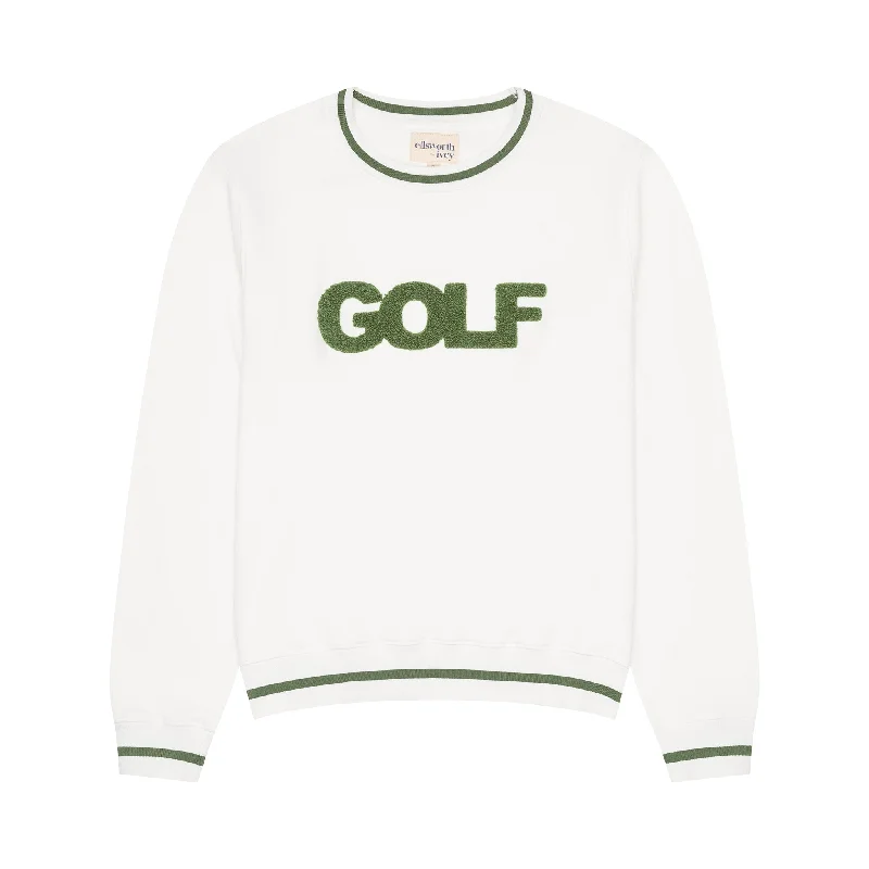Comfortable Sweaters Golf Sweatshirt in Ivory