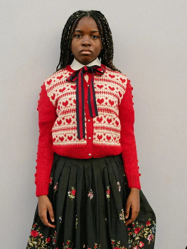 Youthful Style Valentines Cardigan