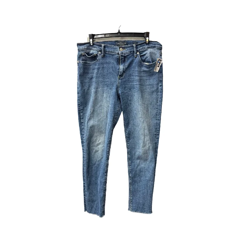 Comfortable Looks Jeans Cropped By Lucky Brand In Blue Denim, Size: 12