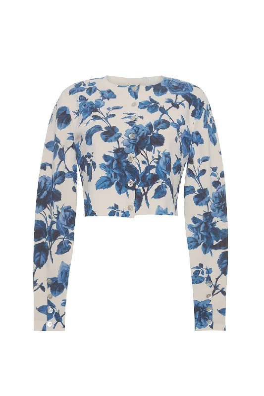 Easy Style Amber Cardigan in Altha Flora Stone