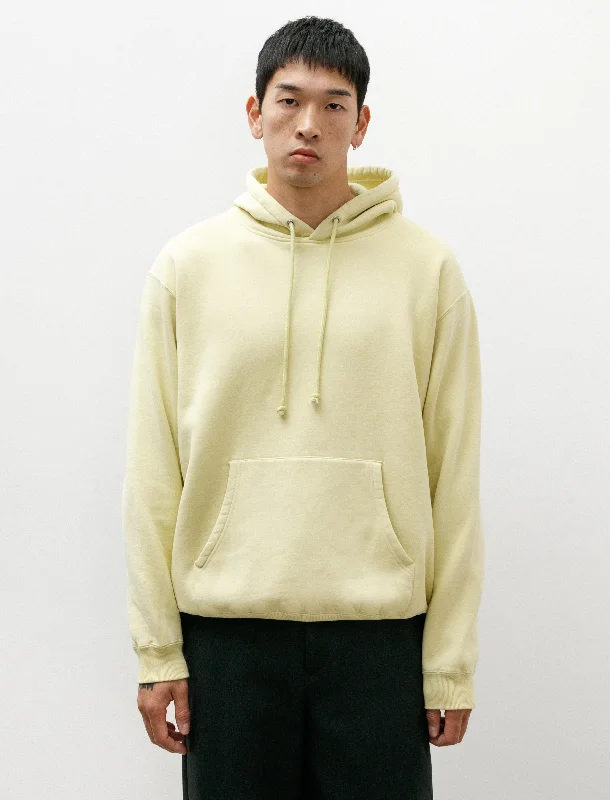 Luxury Customization Smooth Soft Sweat P/O Parka Light Lime
