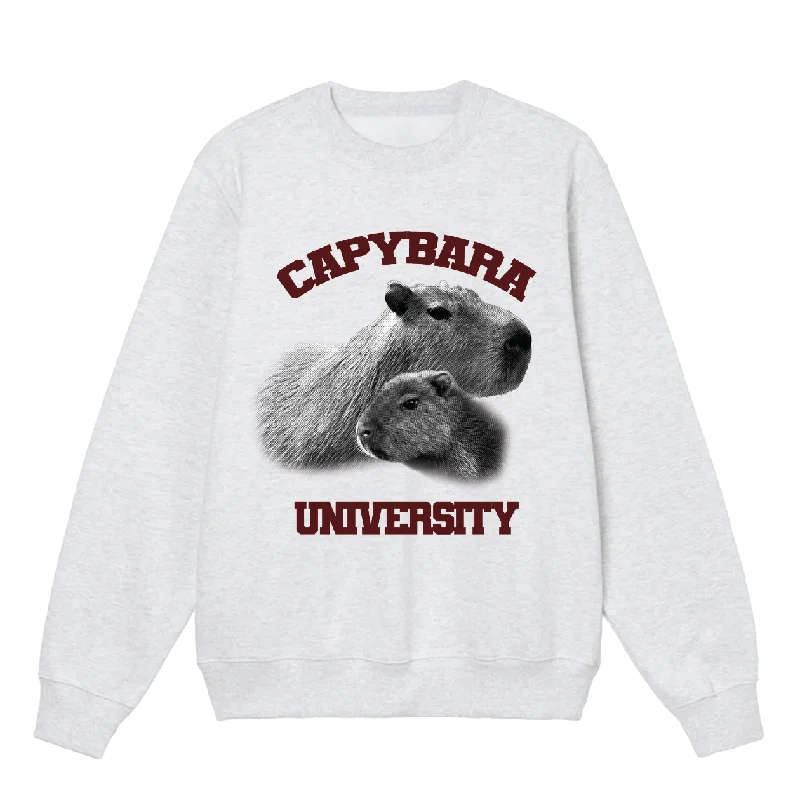 Elegant Comfort Capybara University Crewneck