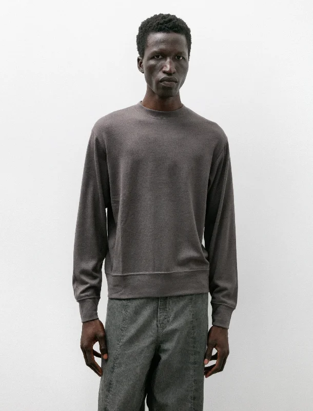 Minimal Classic Wool Jersey Sweater Brown Clay