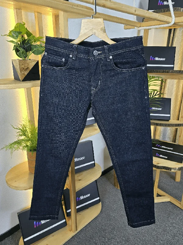 Relaxed Fashion Mensoo Blue Raw Wash Jeans