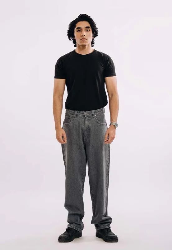 Cool Style Baggy Fit Jeans - Grey Wash