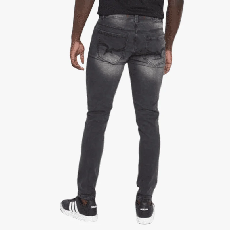 Soviet Mens #9 Bentayga Slim Leg Jeans Charcoal