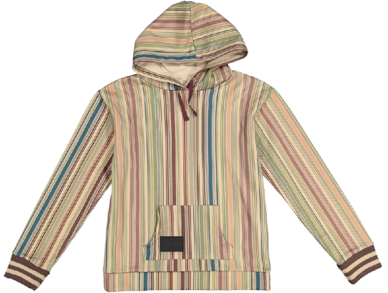 Comfortable Outfits STRIPED PLUSH SWEATSHIRT