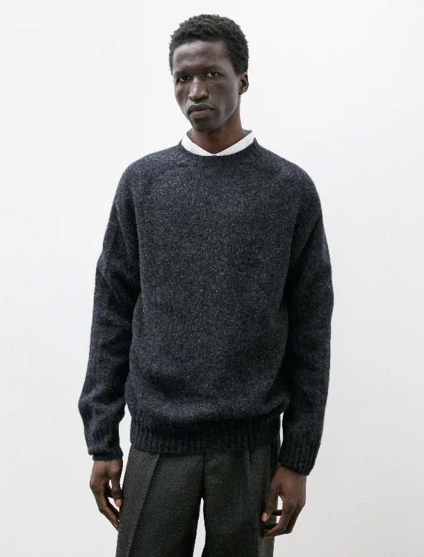 Spring Fashion Neighbour Pure New Wool Sweater Charcoal