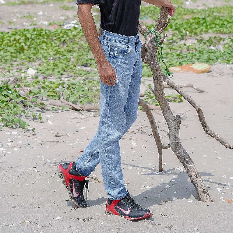 Weekend Style Light Blue Jeans Stone Wash (Slim Fit)