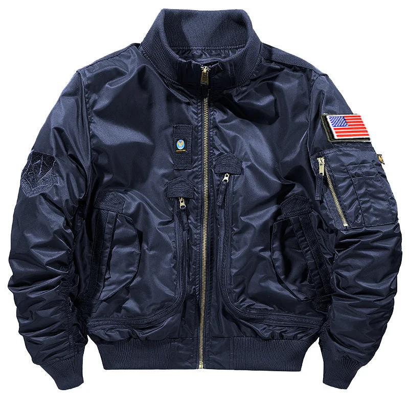 Versatile Items Men's Jacket Spring And Autumn Baseball Uniform Pilot Jacket Casual Jacket