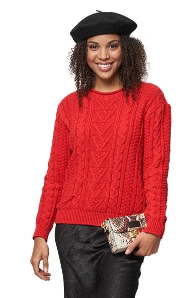 Trendy Looks JENNIFER ECO CABLE ROLL NECK