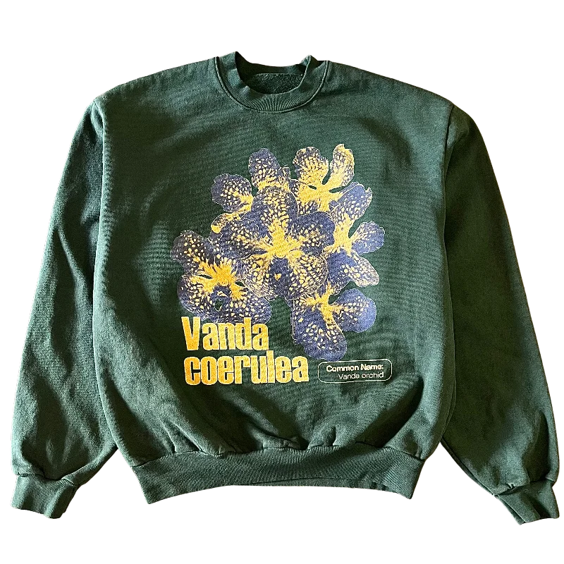 Bright Colors Vanda Coerulea Crewneck