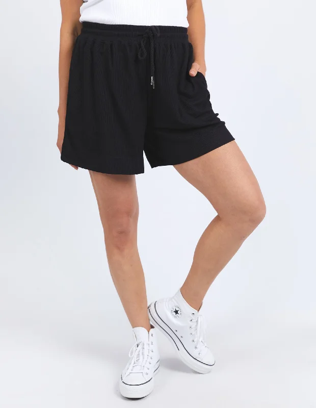 Effortless Comfort Xanthe Rib Shorts Black