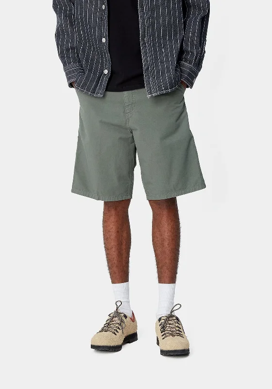 Lounge Chic Carhartt WIP Single Knee Pocket Shorts, Park