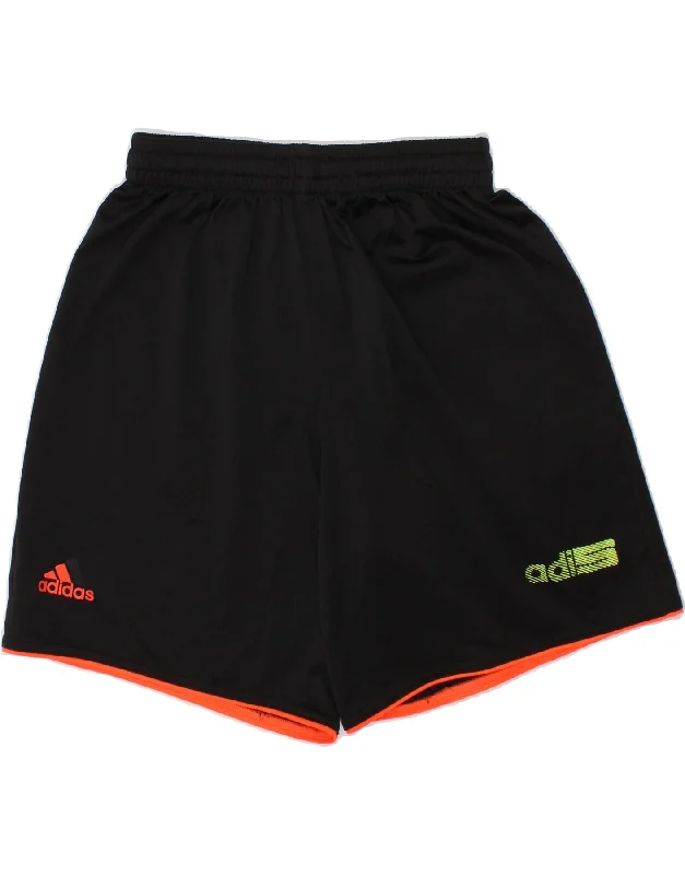 Comfy Dress ADIDAS Boys Graphic Sport Shorts 9-10 Years Black Polyester