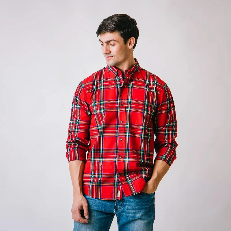 Easy Comfort Style Poplin Button Down Shirt