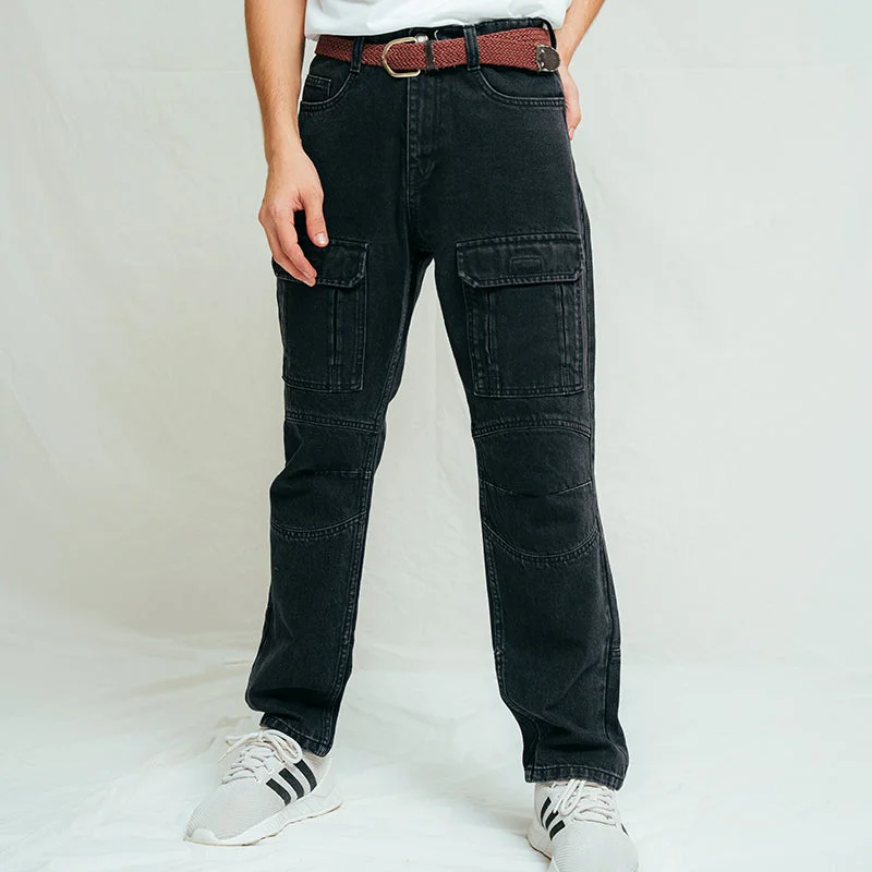 Sports Style Utility cargo jeans
