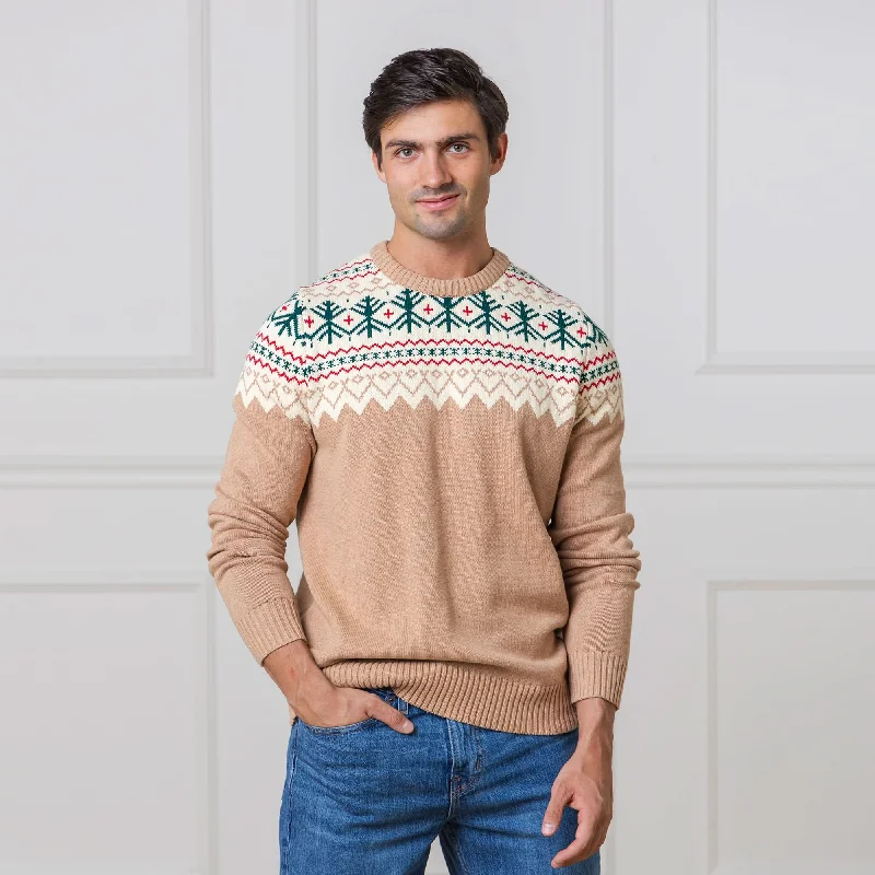 Fashionable Inner Wear Fair Isle Sweater