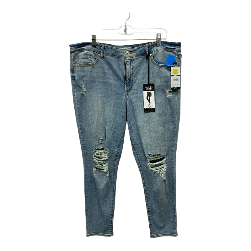 Cozy Dress Jeans Skinny By Sofia By Sofia Vergara In Blue Denim, Size:18