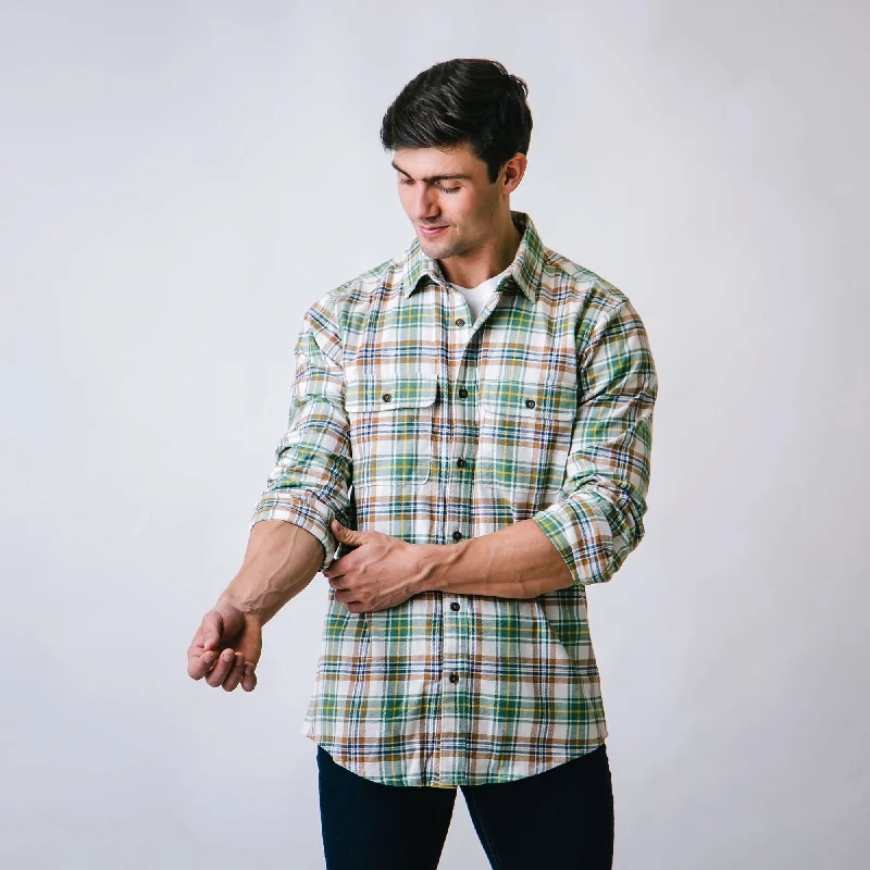 Classic And Versatile Flannel Double Pocket Shirt