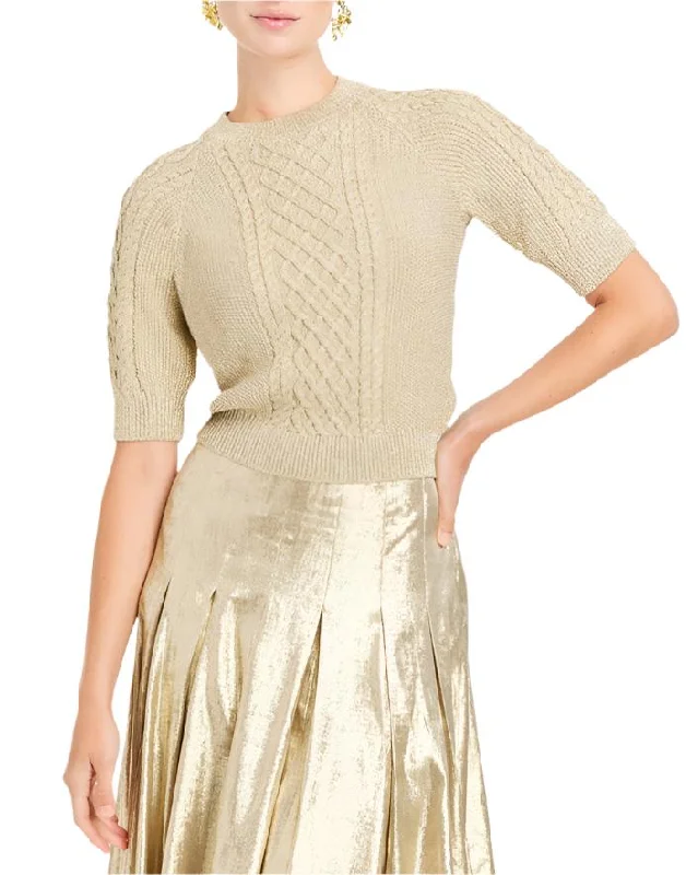 Relaxed Style Enya Sweater in Champagne Knit