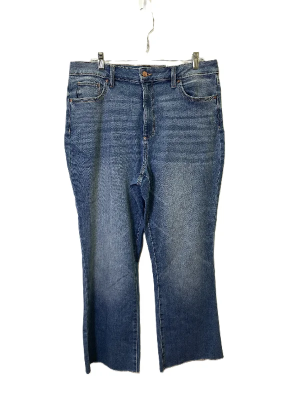Soft Feel Jeans Flared By Sonoma In Blue Denim, Size: 16