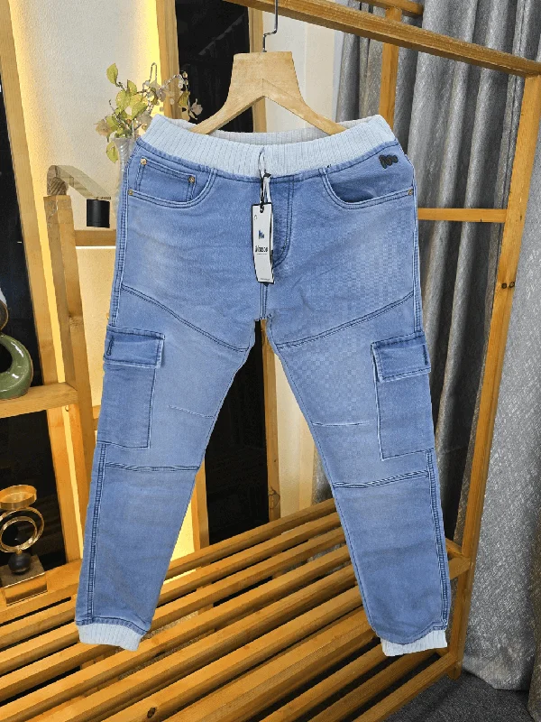 Chic Lounge Mensoo Pocket Rib Jeans Sky