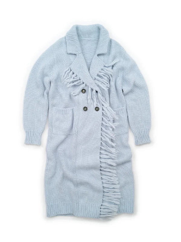 Luxury Style Mavis Fringe Knit Coat
