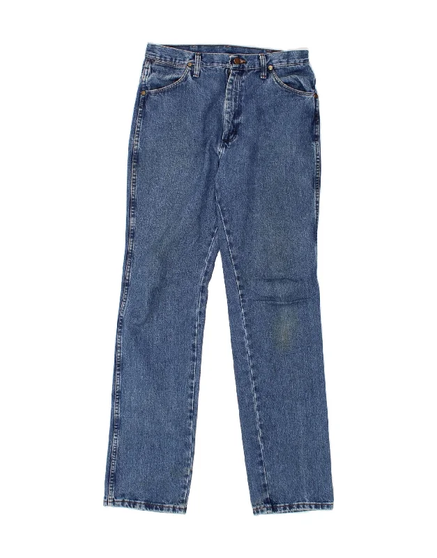 Elegant Wear WRANGLER Mens Straight Jeans W32 L34 Blue Cotton