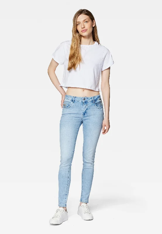 Lace Design ADRIANA | Mid-Rise, Super Skinny