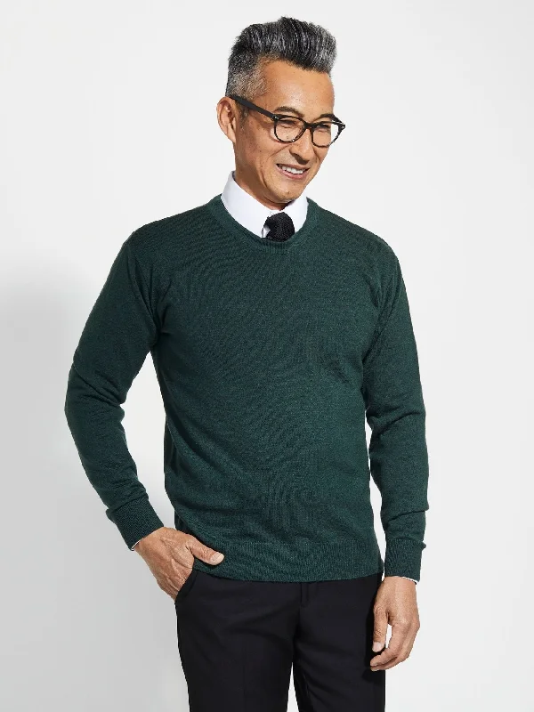 Cozy Outfit Men's Porter Crewneck Sweater - Emerald