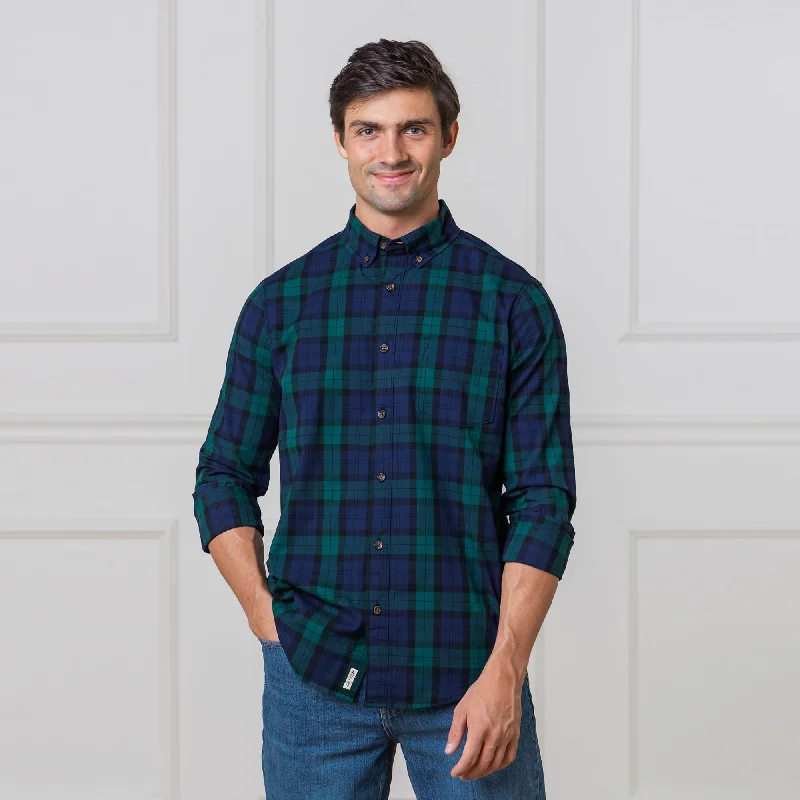 Autumn Selection Stretch Poplin Button Down Shirt