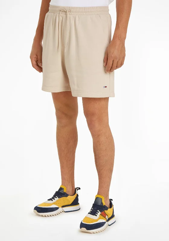 Cozy Chic Tommy Jeans Beach Fleece Shorts, Newsprint