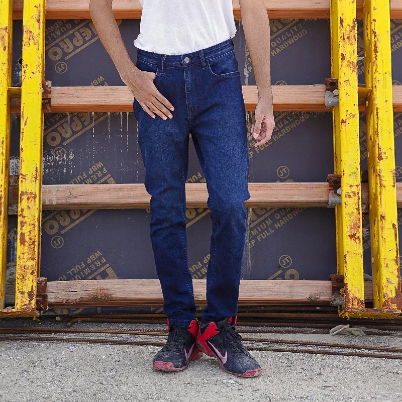 Effortless Style Blackish Blue Jeans (Skinny Fit)