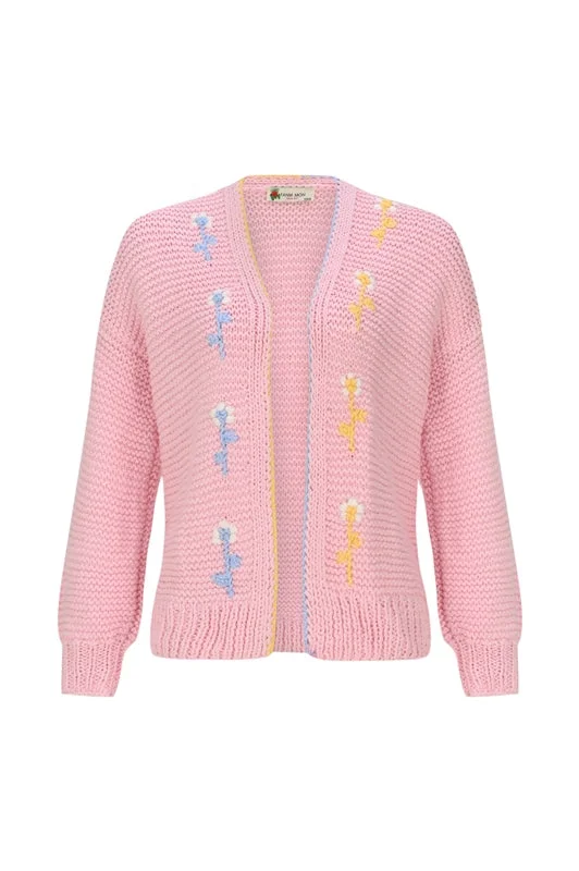 French Retro Serena Cotton Cardigan