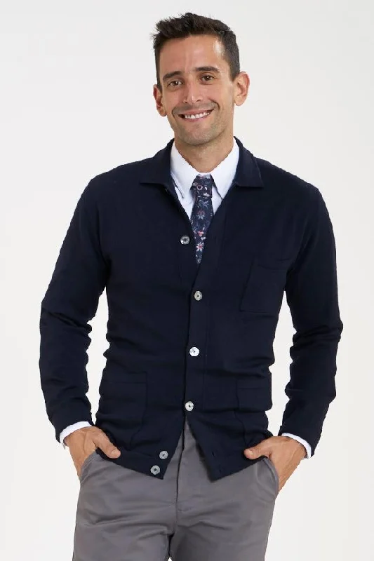 Urban Comfort Men's Ace Cardigan - Navy