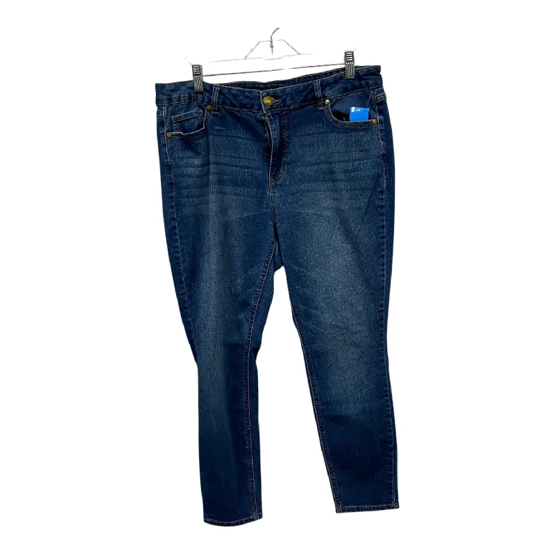Stylish Wear Jeans Skinny By D Jeans In Blue, Size:16