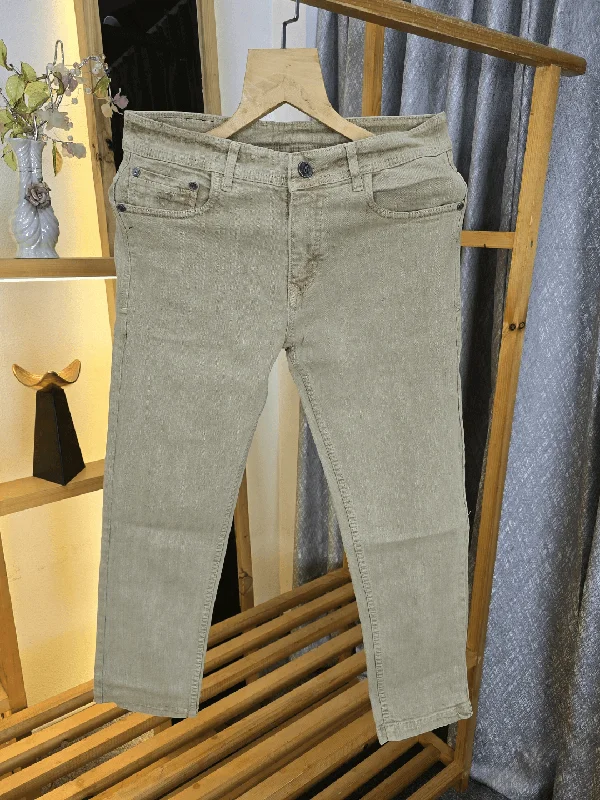 Layered Comfort Mensoo Get The Splash Of Beige Jeans