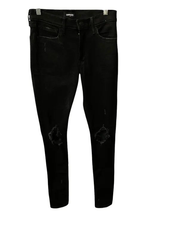 Comfortable Jackets Jeans Skinny By Express In Black, Size: 4